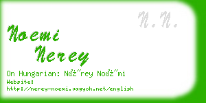 noemi nerey business card